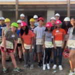 Students on an Alternative Service Break trip with Habitat for Humanity, spring 2019.