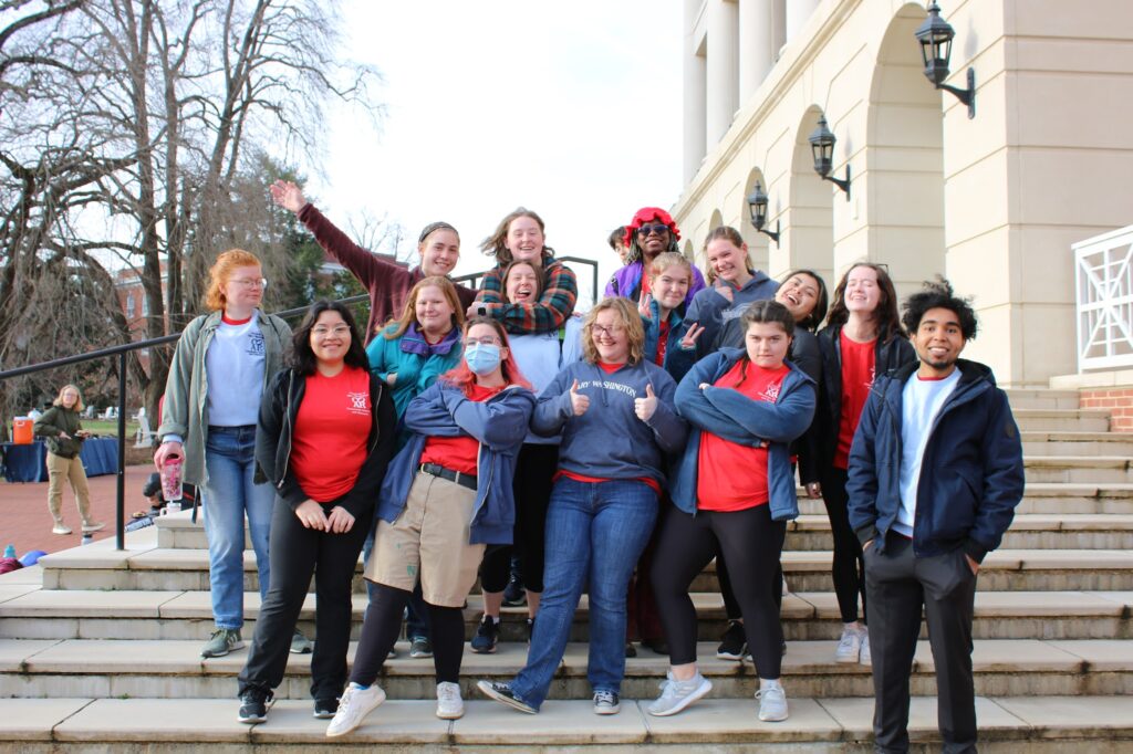 group photo of council before a monthly event