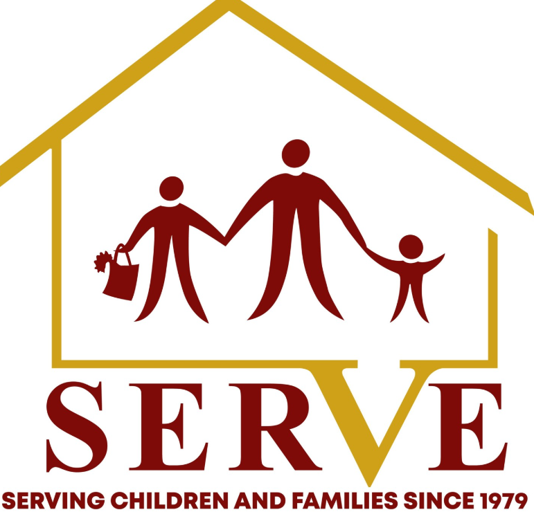 Logo for SERVE, a food pantry