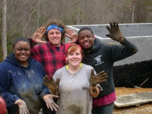 Students on an ASB trip in Avery County, NC. 