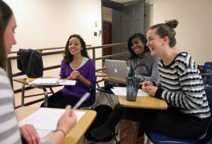 Education students participating in class at UMW,