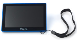 Electronic magnifier to enlarge text
