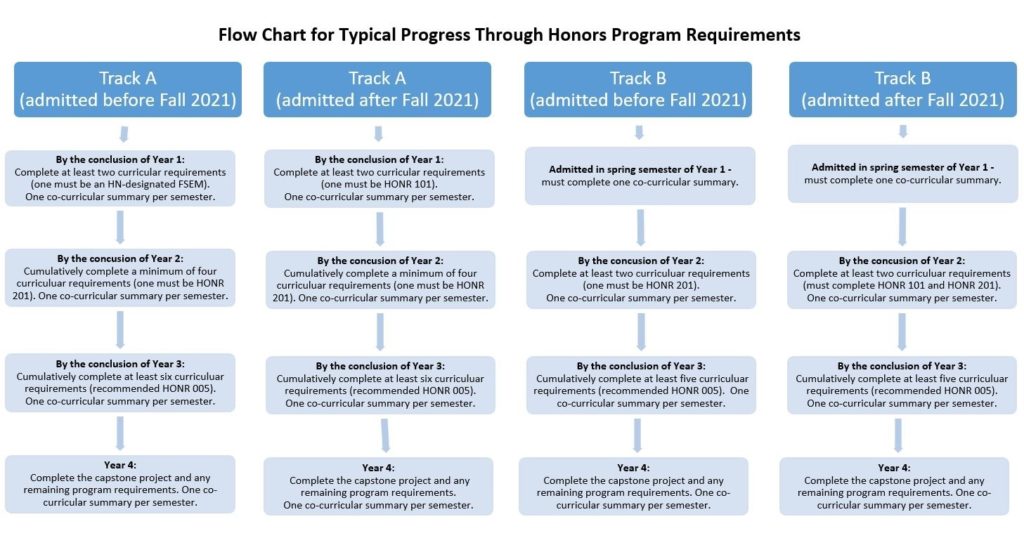 flow chart of progress through requirements