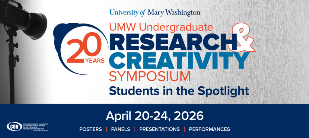 Poster for 20th Research and Creativity Day Symposium, April 20-24, 2026.